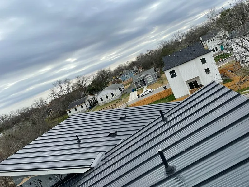 Standing seam metal roof panels with vents for Skylight Repair in Haysville